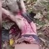 Armenian civilian being beheaded by an Azeri soldier