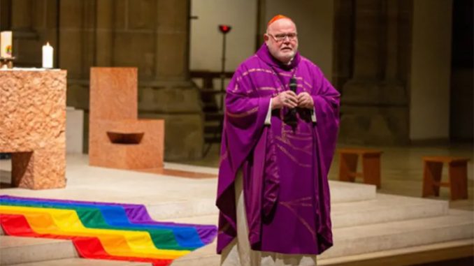 Major Leaders Of The Catholic Church Declare: ‘All Catholics Must Embrace Homosexuality.’ One Catholic Leader Has The LGBT Flag Placed In Front Of The...