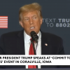 Trump Makes Crowd Laugh By Doing Mocking Impression Of Biden Trying To Get Off Stage 0-0 screenshot