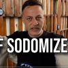 Kobi Samrano takes a photo in between two of the IDF sodomizers 